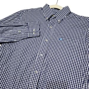 Southern Tide Men's‎ Navy Checked Long Sleeve Button-down Size Small